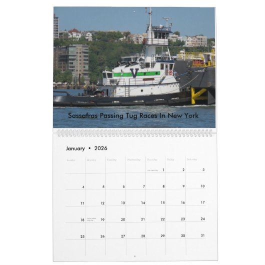 Calendrier Palette Bros. Sur le fleuve Hudson 2016 (Jan 2026)