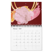 Calendrier Palette couleur esthétique 2021 (Feb 2027)