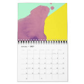 Calendrier Palette couleur esthétique 2021 (Jan 2027)