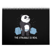 Calendrier Panda Struggle Est Vraiment Bear Deadlift Funny Gy (Protection)