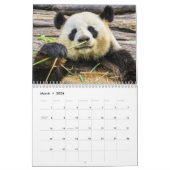 Calendrier Pandas adorables 2026 (Mar 2026)