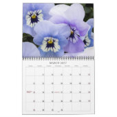 Calendrier ~ Pansies en cours de lecture (Mar 2027)