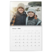 Calendrier Papier coloré Arbres de Noël Photo (Jan 2026)