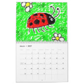 Calendrier Papier peint de coccinelle (Mar 2027)