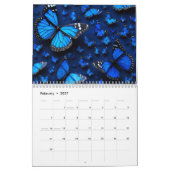 Calendrier papillon bleu (Feb 2027)