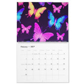Calendrier Papillon coloré (Feb 2027)