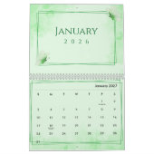 Calendrier Papillon esthétique moderne aquarelle (Jan 2027)