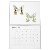 Calendrier Papillon - Mois (Feb 2026)