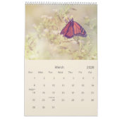 Calendrier Papillon Monarque Beaux-Arts Nature Photos (Mar 2026)