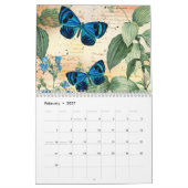 Calendrier Papillons et fleurs Vintages 2021 (Feb 2027)