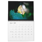 Calendrier papillons sur 12 mois (Mar 2027)