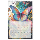 Calendrier Papillons Whimsical colorés (Mar 2026)