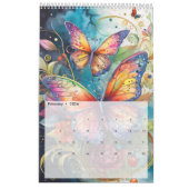 Calendrier Papillons Whimsical colorés (Feb 2026)