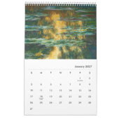 Calendrier par Claude Monet (Jan 2027)