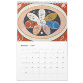 Calendrier par Hilma af Klint (Feb 2027)