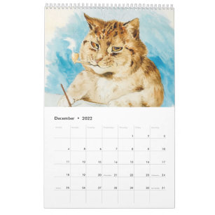 Weird Cat Calendrier 2024, calendrier amusant de chat de la
