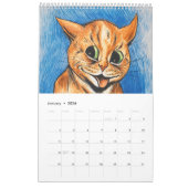 Calendrier par Louis Wain (Jan 2026)