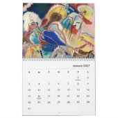 Calendrier par Wassily Kandinsky (Jan 2027)