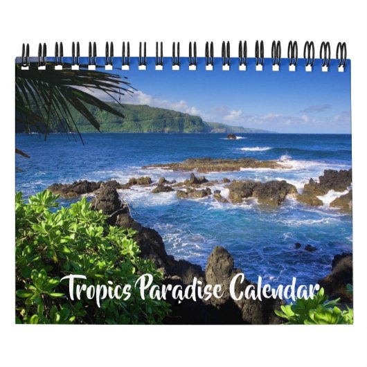 Calendrier Paradis des Tropiques de Petite Taille (Protection)