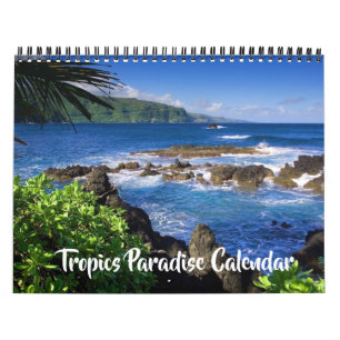 Calendrier Paradis des Tropiques de Taille Moyenne