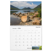 Calendrier Parc national Acadia (Jan 2026)