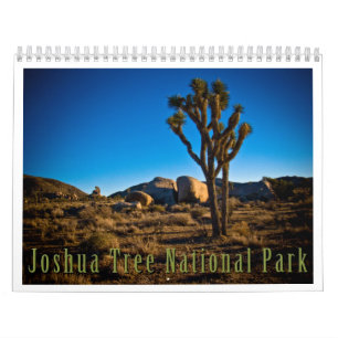 Calendrier Parc national d'arbre de Joshua