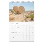 Calendrier Parc national de Joshua Tree 2027 Mur vertical (Feb 2027)