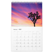 Calendrier Parc national de Joshua Tree 2027 Mur vertical (Jan 2027)