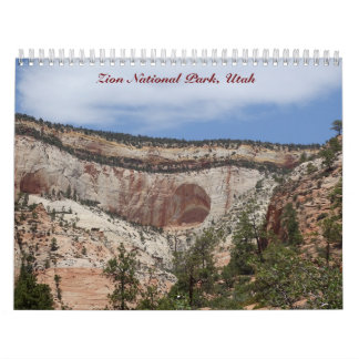 Calendrier Parc national de Zion, Utah