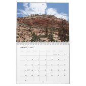 Calendrier Parc national de Zion, Utah (Jan 2027)