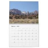 Calendrier Parc national de Zion, Utah (Feb 2027)