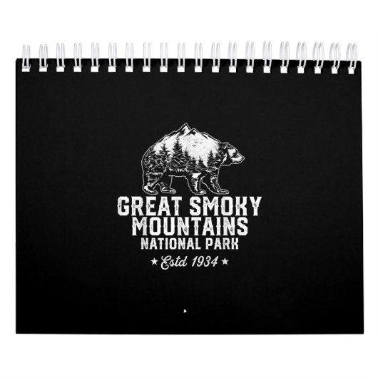 Calendrier Parc national des Great Smoky Mountains Ours Vinta (Protection)