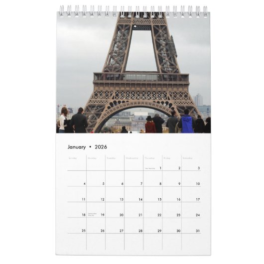 Calendrier Paris 2022 (Jan 2026)