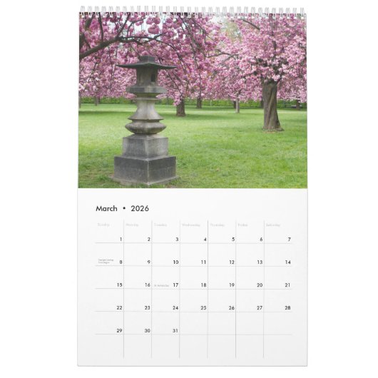 Calendrier Paris Calendar (Mar 2026)