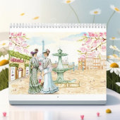 Calendrier Paris Vintage Victorienne Mode Retro Paris