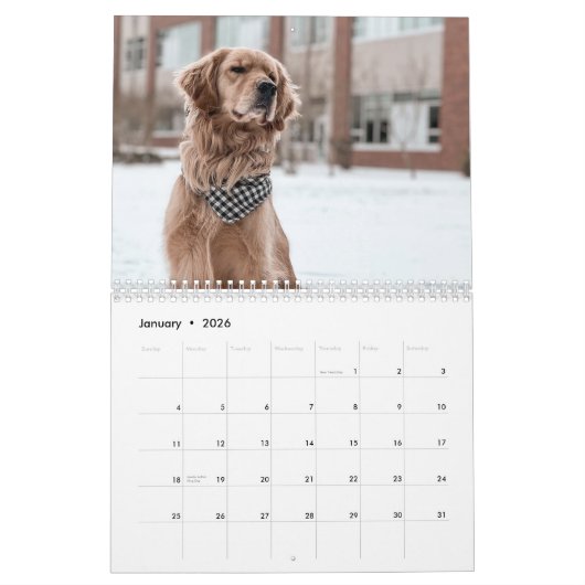 Calendrier ParkerPup 2026 (Jan 2026)