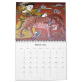 Calendrier paro dzong art 2025 (Mar 2026)