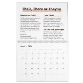 Calendrier Parties scintillant Blush Boss Lady PDG Monogramme (Mar 2026)