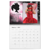 Calendrier parties scintillant Girls 2023 (Feb 2027)