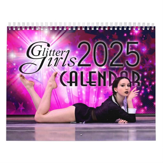 Calendrier Parties scintillant Girls 2025 (Protection)