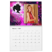 Calendrier Parties scintillant Girls 2025 (Feb 2027)