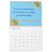 Calendrier Parties scintillant Inspirational Quotes 2022 (Mar 2026)