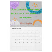 Calendrier Parties scintillant Inspirational Quotes 2022 (Feb 2026)