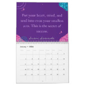 Calendrier Parties scintillant Inspirational Quotes 2022 (Jan 2026)