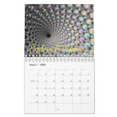 Calendrier Parties scintillant motivationnelle Typographie Be (Mar 2026)