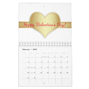 Calendrier Parties scintillant motivationnelle Typographie Be