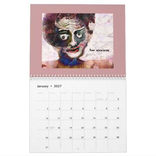 Calendrier PAS sur F---livre (Jan 2027)