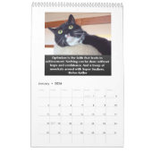 Calendrier pas tout à fait précis de chat des (Jan 2026)