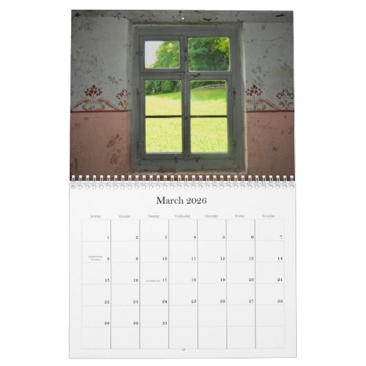 Calendrier Past - Facistation of old Doors and Windows (Mar 2026)