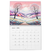 Calendrier Pastel Landscapes – Art Calendar 2026 (Mar 2026)